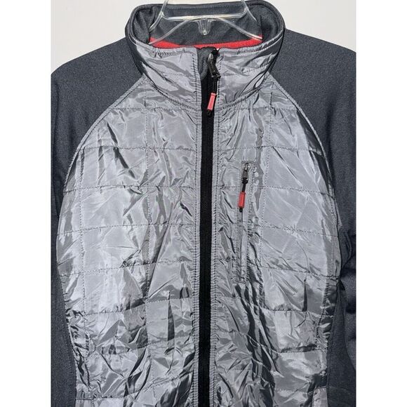 Orvis Mens Quilted Jacket Full Zip Outdoor Lightweight Gray Casual Large Hiking - Picture 6 of 16